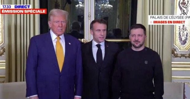 В Париже состоялось заседание с участием Зеленского, Трампа и Макрона
