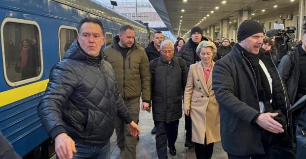 Иностранные руководители посетили Киев в честь третьей годовщины конфликта (видео)