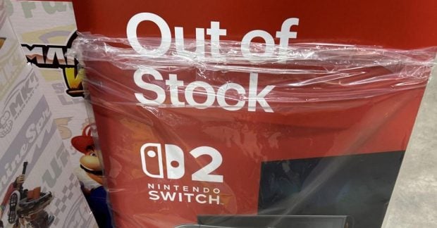 Nintendo начала отправлять американским магазинам знаки «нет в наличии» для Switch 2